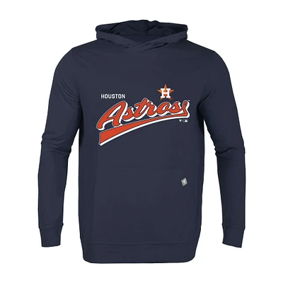 Men's Levelwear Navy Houston Astros Relay Vintage Team 2.0 Pullover Hoodie