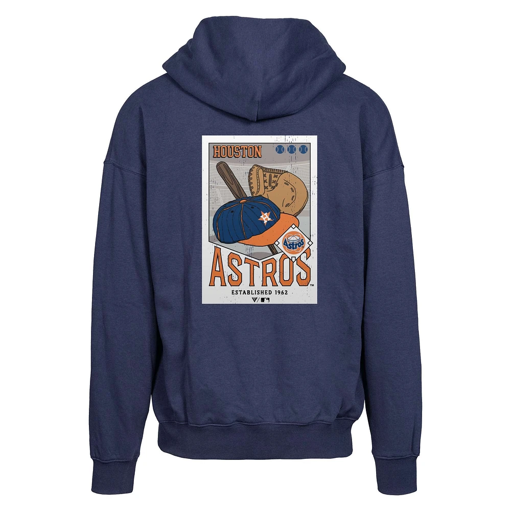 Men's Levelwear  Navy Houston Astros Uphill City Core Logo Full-Zip Hoodie
