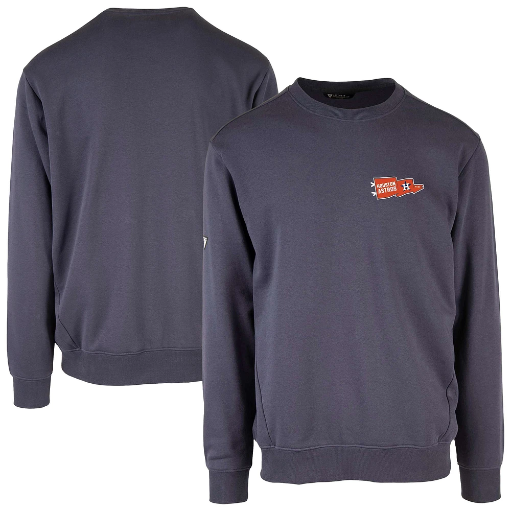 Men's Levelwear  Navy Houston Astros Zane Rafters Pullover Sweatshirt