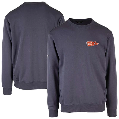Men's Levelwear  Navy Houston Astros Zane Rafters Pullover Sweatshirt