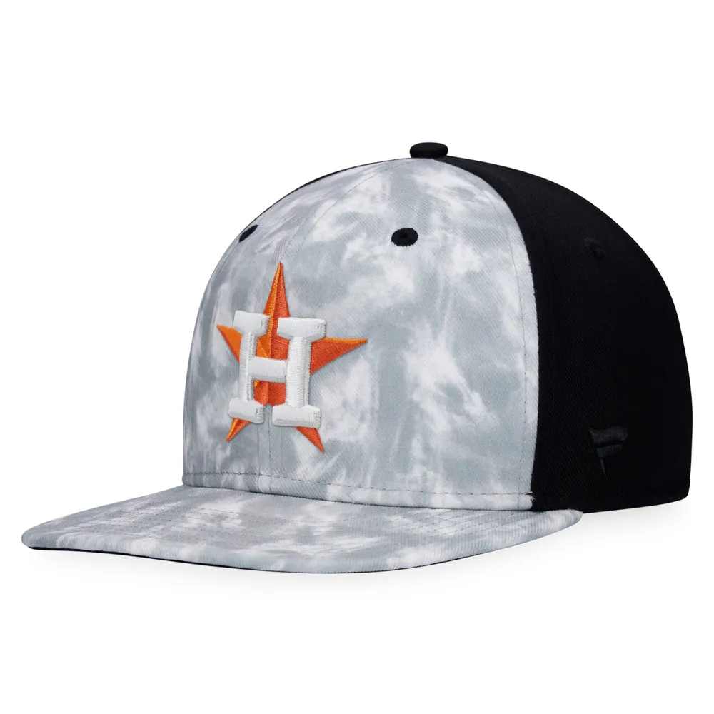 Lids Houston Astros Majestic Smoke Dye Snapback Hat - Gray