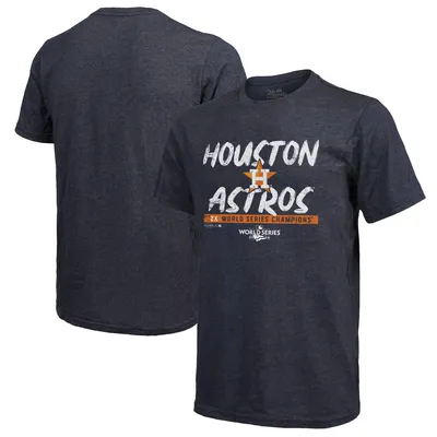 Houston Astros Majestic Threads 2022 World Series Champions Still Here Tri-Blend T-Shirt - Navy