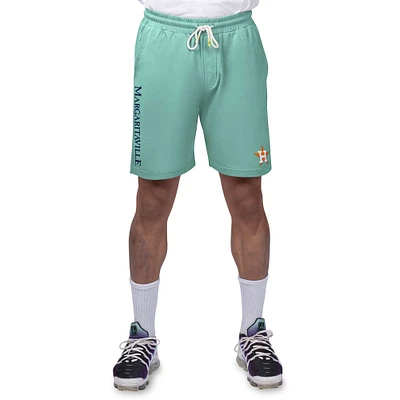 Short en tissu éponge pêche Margaritaville Green Houston Astros pour hommes