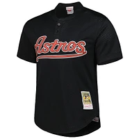 Maillot d'entraînement au bâton en maille Mitchell & Ness Craig Biggio pour hommes, noir Houston Astros Cooperstown Collection