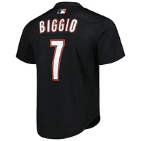 Maillot d'entraînement au bâton en maille Mitchell & Ness Craig Biggio pour hommes, noir Houston Astros Cooperstown Collection