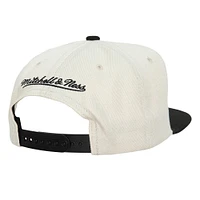 Casquette snapback basique Mitchell & Ness crème Houston Astros Cooperstown Collection pour homme
