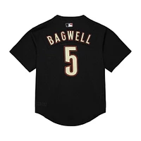 Maillot d'entraînement de frappeur en maille noir Mitchell & Ness Jeff Bagwell des Astros Houston la collection Cooperstown pour hommes