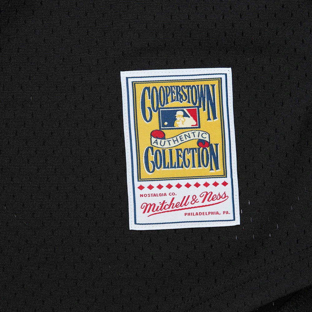 Maillot d'entraînement de frappeur en maille noir Mitchell & Ness Jeff Bagwell des Astros Houston la collection Cooperstown pour hommes