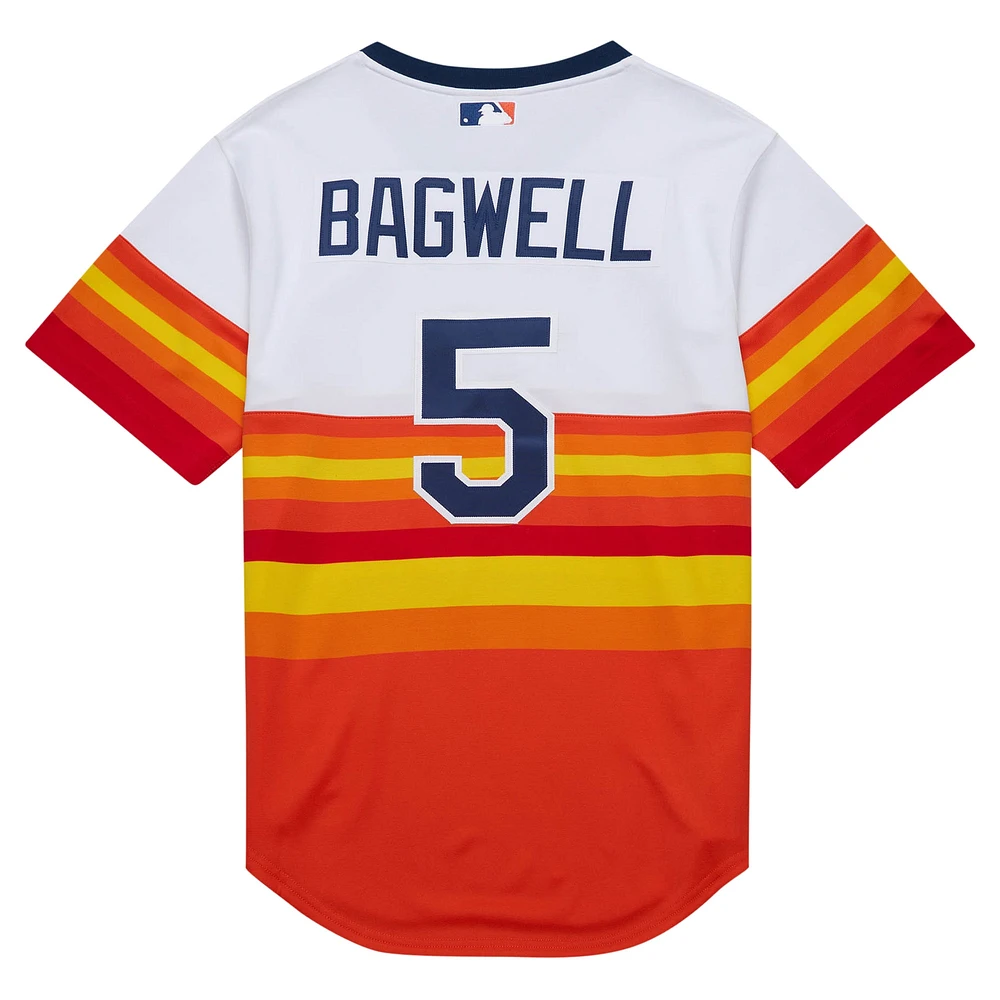 Maillot de retour authentique la collection Cooperstown 2004 des Astros Houston blanc Jeff Bagwell Mitchell & Ness pour hommes