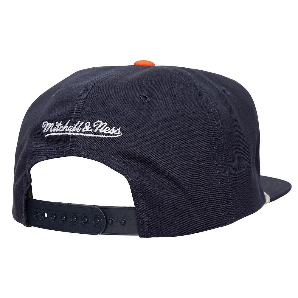 Casquette Snapback Deadstock pour hommes, Mitchell & Ness, Houston Astros Radiant Lines, bleu marine