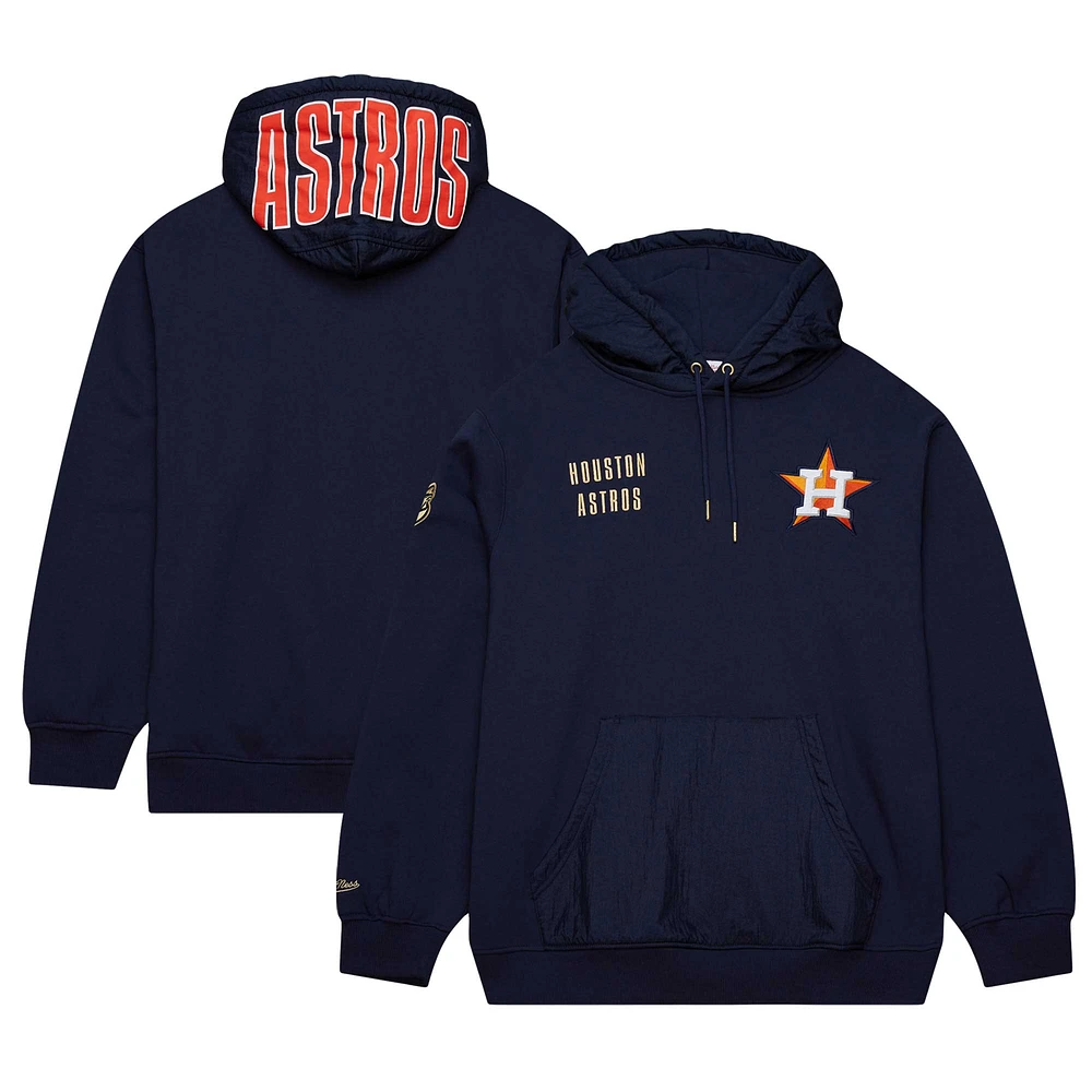 Men's Mitchell & Ness Navy Houston Astros Team OG 2.0 Current Logo Pullover Hoodie