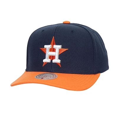 Men's Mitchell & Ness Navy Houston Astros  Team Pro Adjustable Hat