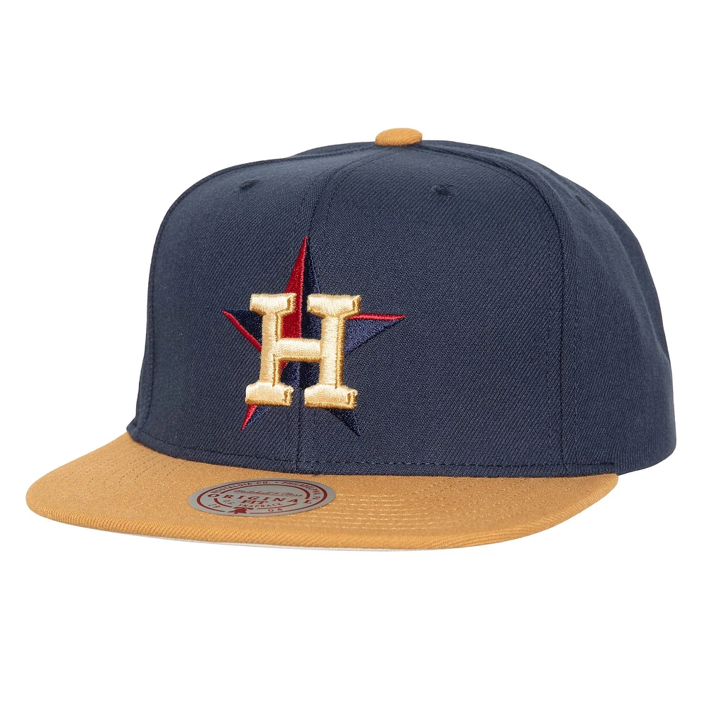 Casquette Snapback Work It des Houston Astros de Mitchell & Ness pour hommes, bleu marine