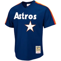 Men's Mitchell & Ness Nolan Ryan Navy Houston Astros Cooperstown Collection Big Tall Mesh Batting Practice Jersey