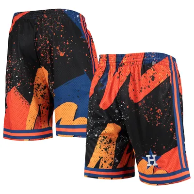Houston Astros Mitchell & Ness Hyper Hoops Shorts - Orange