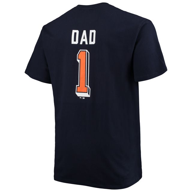 Chicago Cubs Big & Tall Father's Day #1 Dad T-Shirt - Royal