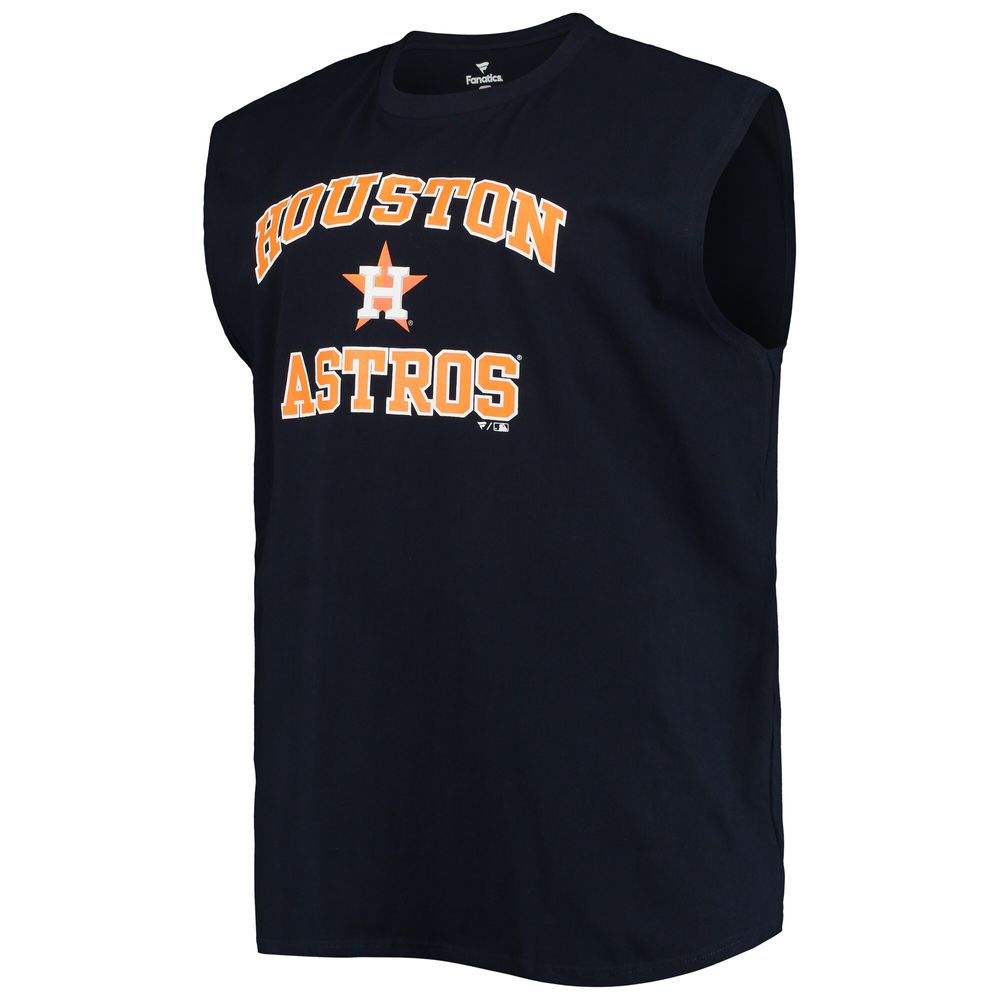 Profile Men's Navy Houston Astros Big & Tall Jersey Muscle Tank