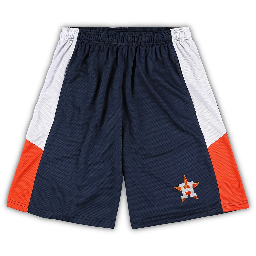 Men's Navy Houston Astros Big & Tall Team Shorts