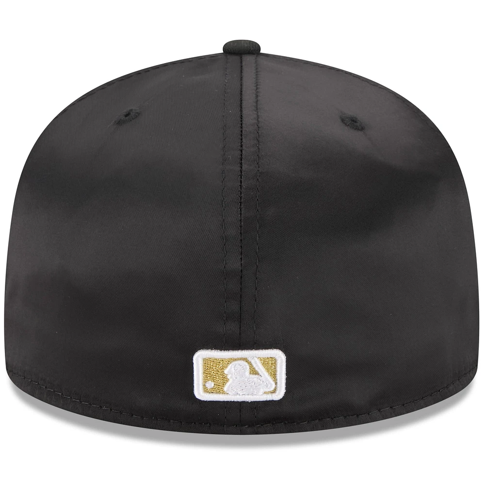 Men's New Era  Black Houston Astros 2025 59FIFTY Day Gold Leaf Fitted Hat