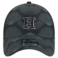 Men's New Era  Black Houston Astros 9FORTY A-Frame Trucker Adjustable Hat