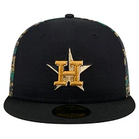 Men's New Era Black Houston Astros Digi Camo 59FIFTY Fitted Hat