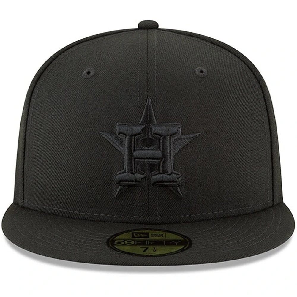 Men's New Era Black Houston Astros Primary Logo Basic 59FIFTY Fitted Hat