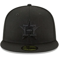 Men's New Era Black Houston Astros Primary Logo Basic 59FIFTY Fitted Hat