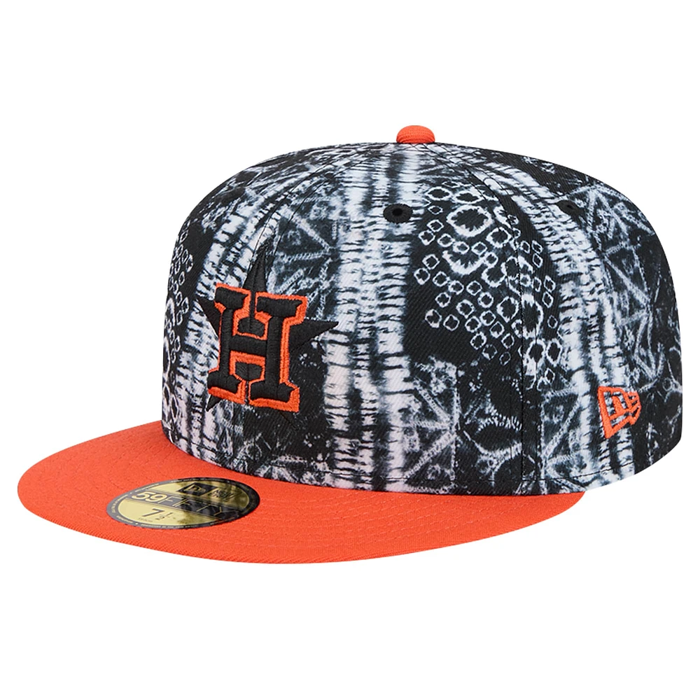 Casquette ajustée 59FIFTY Houston Astros Sands New Era noire pour hommes