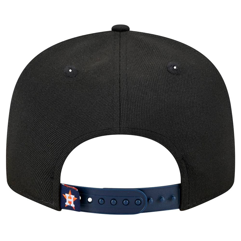 Men's New Era Black Houston Astros Splatter 9FIFTY Snapback Hat