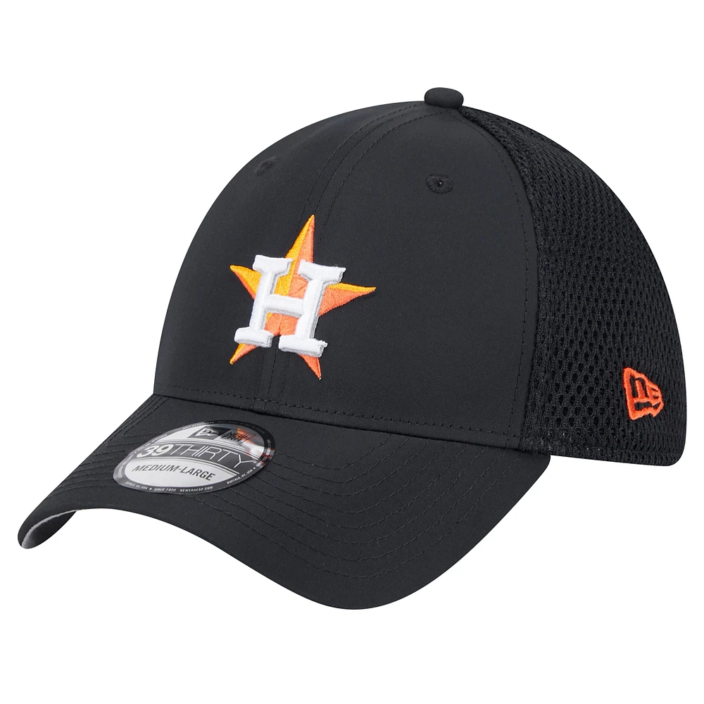 Casquette flexible 39THIRTY Team Tone des Houston Astros New Era noire pour hommes