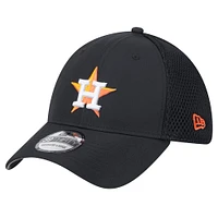 Men's New Era Black Houston Astros Team Tone 39THIRTY Flex Hat