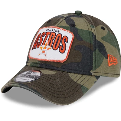 Casquette réglable camouflage Houston Astros Gameday 9FORTY New Era pour hommes