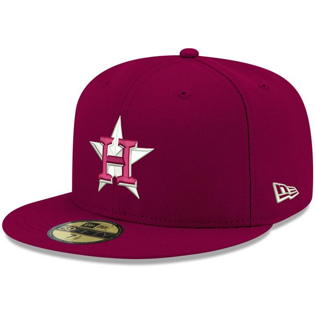 Casquette ajustée 59FIFTY blanche avec logo Houston Astros New Era pour homme