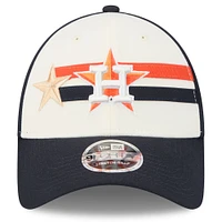 Men's New Era  Cream/Navy Houston Astros 2024 MLB All-Star Game  9FORTY Adjustable Hat