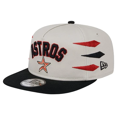 Casquette snapback Iron Golfer Houston Astros de New Era pour homme, couleur crème