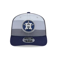 Men's New Era /Navy Houston Astros 2025 Batting Practice 9SEVENTY Stretch-Snap Trucker Hat