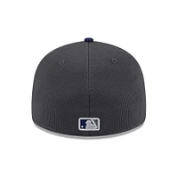 Men's New Era  Gray/Navy Houston Astros 2025 Batting Practice Low Profile 59FIFTY Fitted Hat