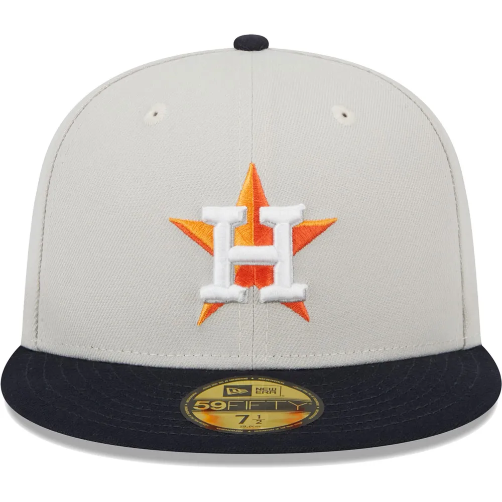 Houston Astros New Era White Logo 59FIFTY Fitted Hat - Gray