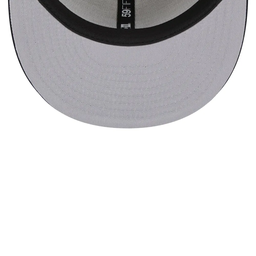 Men's Houston Astros New Era Gray White Logo 59FIFTY Fitted Hat