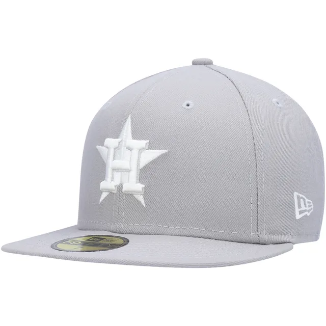 Officially Licensed Fanatics MLB Men's Astros Black & White Fitted Hat