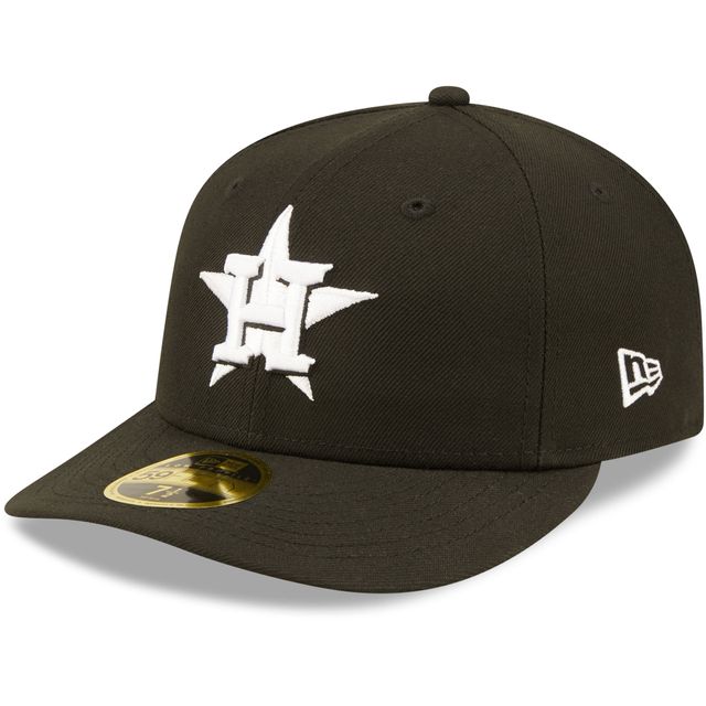 Casquette ajustée 59FIFTY Low Profile des Houston Astros de New Era pour homme, noir et blanc