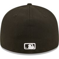 Men's New Era Houston Astros Black & White Low Profile 59FIFTY Fitted Hat