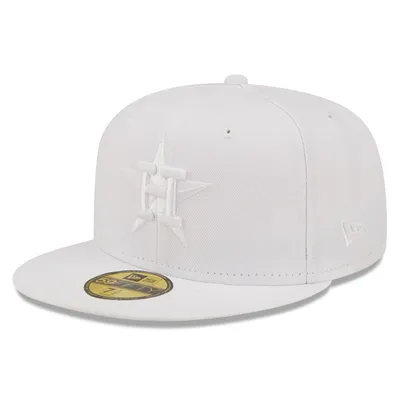 Houston Astros New Era White on 59FIFTY Fitted Hat