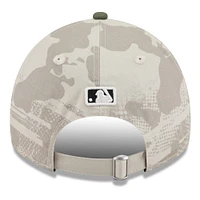 Men's New Era Light Beige/Olive Houston Astros 2025 Armed Forces Day 9TWENTY Adjustable Hat
