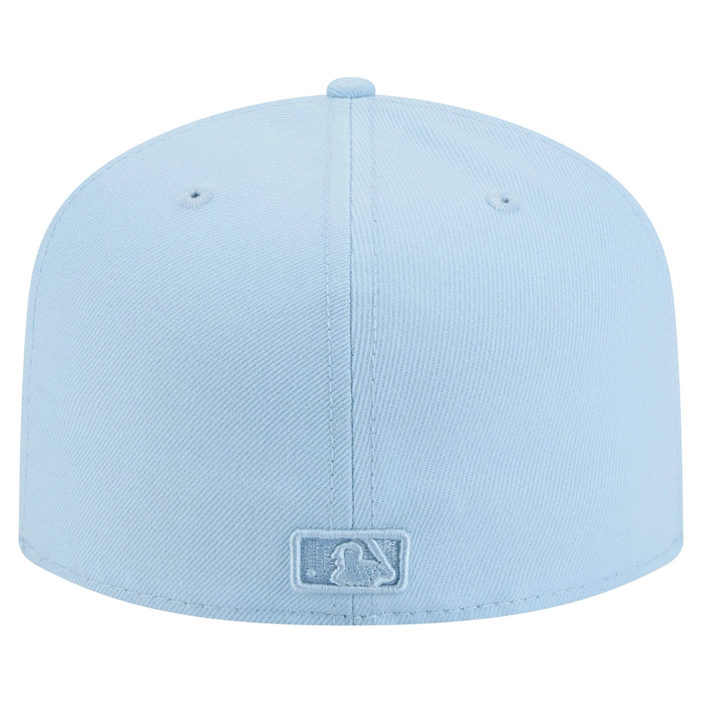 Men's New Era  Light Blue Houston Astros Color Pack A-Frame 59FIFTY Fitted Hat