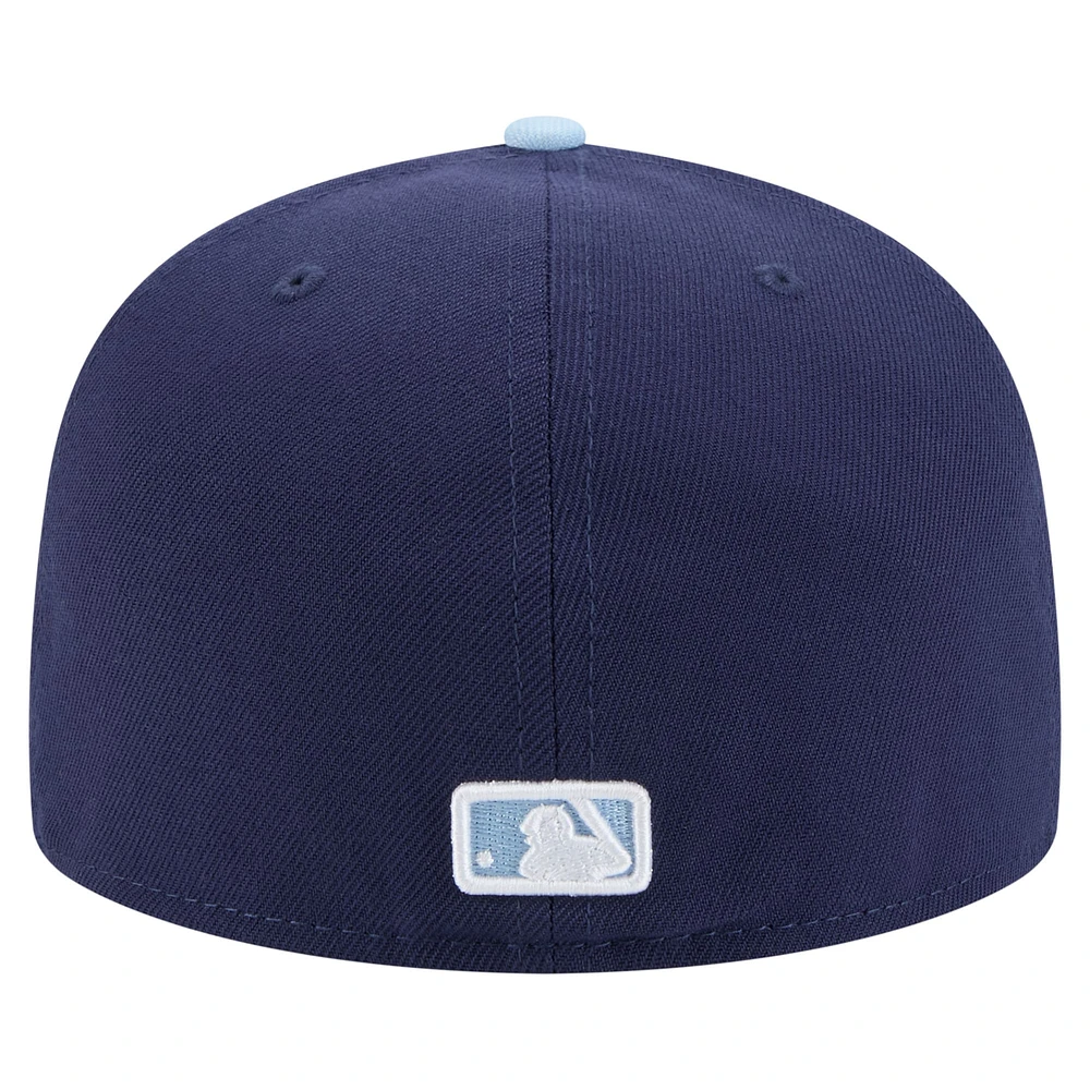 Casquette ajustée bicolore 59FIFTY New Era bleu marine/bleu clair pour homme des Astros de Houston