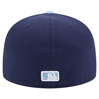 Casquette ajustée bicolore 59FIFTY New Era bleu marine/bleu clair pour homme des Astros de Houston