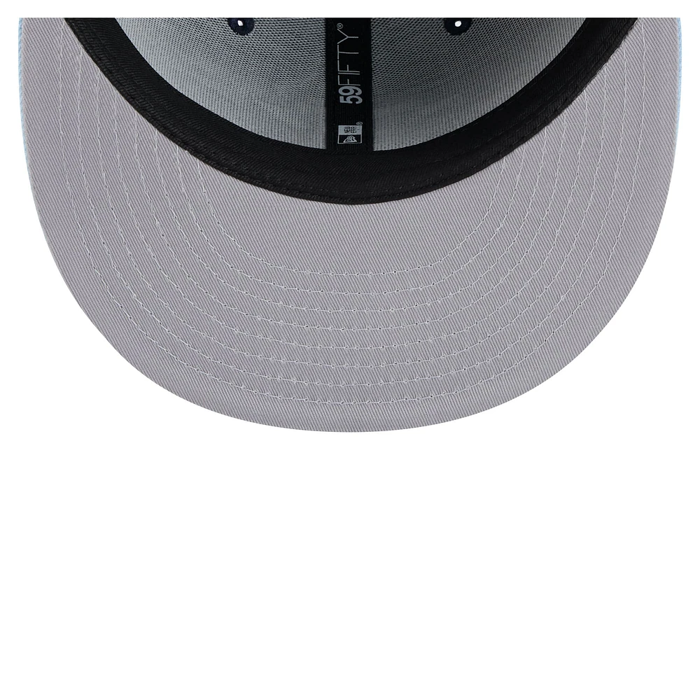 Casquette ajustée bicolore 59FIFTY New Era bleu marine/bleu clair pour homme des Astros de Houston