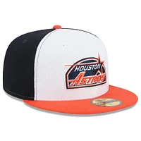 Men's New Era Navy/Orange Houston Astros 2025 MLB Clubhouse 59FIFTY Fitted Hat