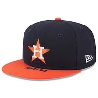 Casquette ajustée 59FIFTY New Era pour hommes, bleu marine/orange, Houston Astros On Deck